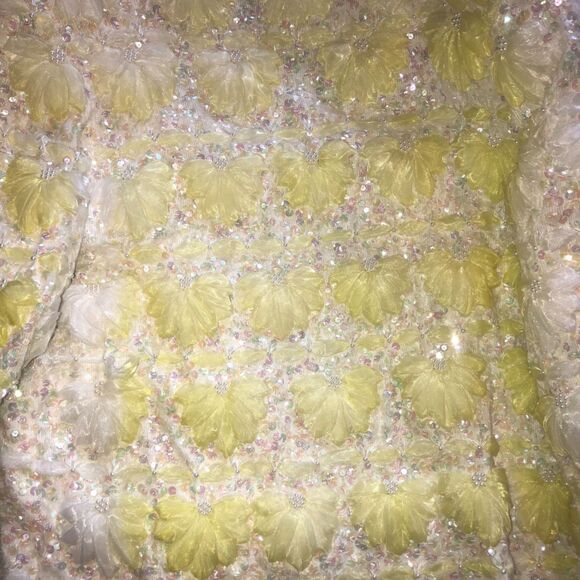 Vintage Floral Sequin Jacket - Picture 7 of 7